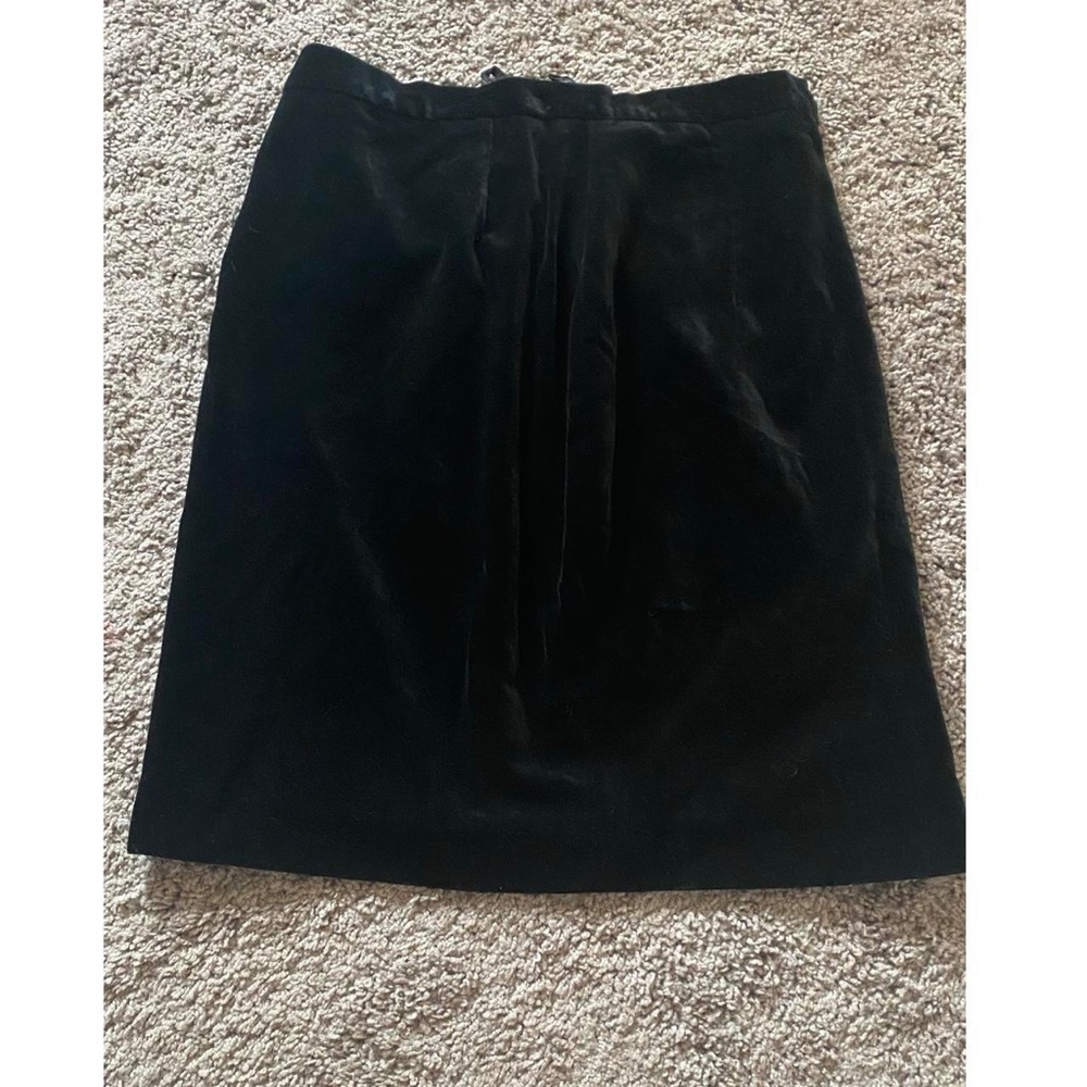 Vintage velvet pencil skirt